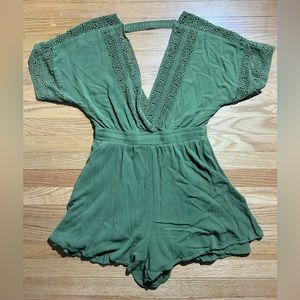Forever 21. Olive Green romper. Size M.